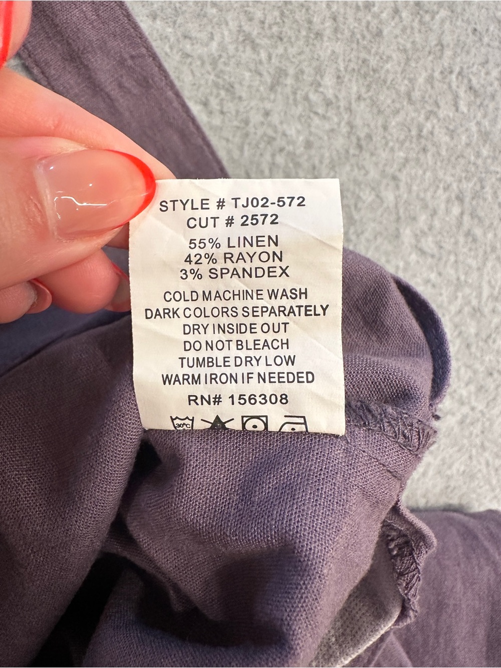 Letter To Juliet Linen Blend Wide-Leg Overalls in Deep Plum - Picture 6 of 9